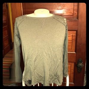 🧡Lace detail Rewind long sleeved top 🧡